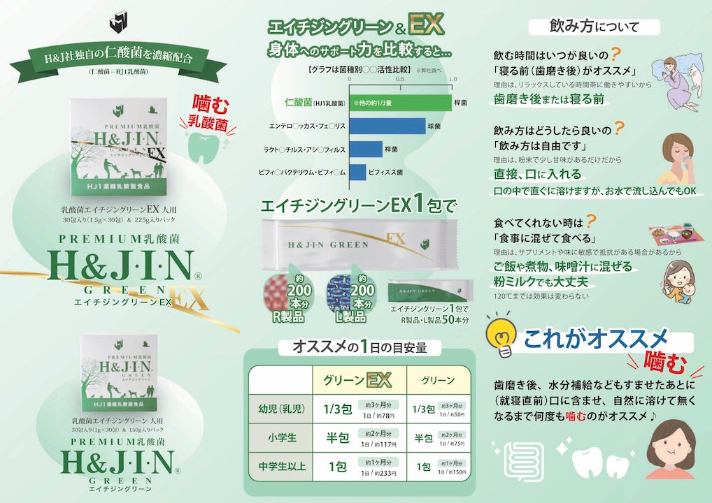 エイチジングリーンEX - 人用 (30包入り)